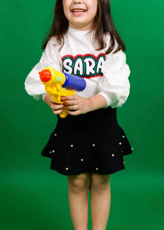 Picture of Multi-Color Puffy Top For Girls