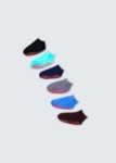 Picture of SET OF 6 ANKLE NON SLIPPERY SOCKS (With Alphabet Printing) COM 11