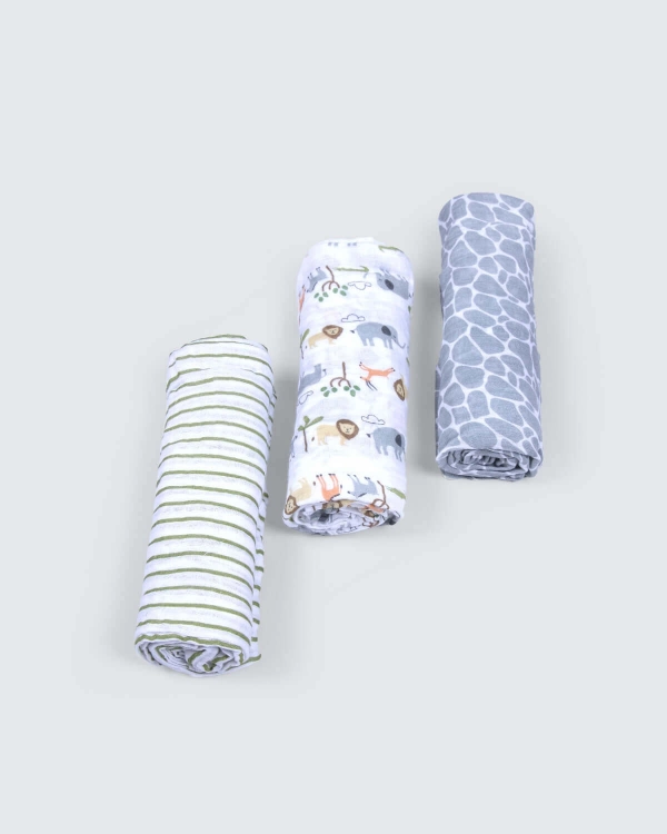 Picture of Three Pieces Engraved Cradle Cover M00623 Newborn