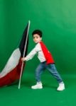 Picture of White National Day Superman Pullover For Kids 23PSSTB85 (With Name Embroidery)
