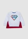 Picture of White National Day Superman Pullover For Kids 23PSSTB85 (With Name Embroidery)