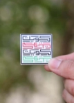 Picture of Kuwait Square Box Magnetic Pin