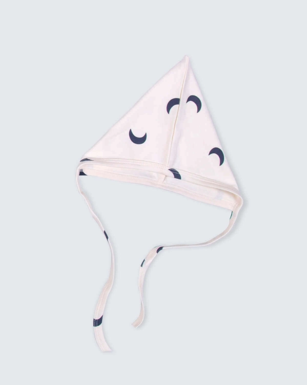 صورة 23SS0TB7ST7203 جمبسوت بيج وقبعة بطبعة الهلال