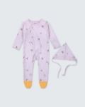 Picture of 23SS0TB7ST7205 Grey Jumpsuit And Cap With Flower Print