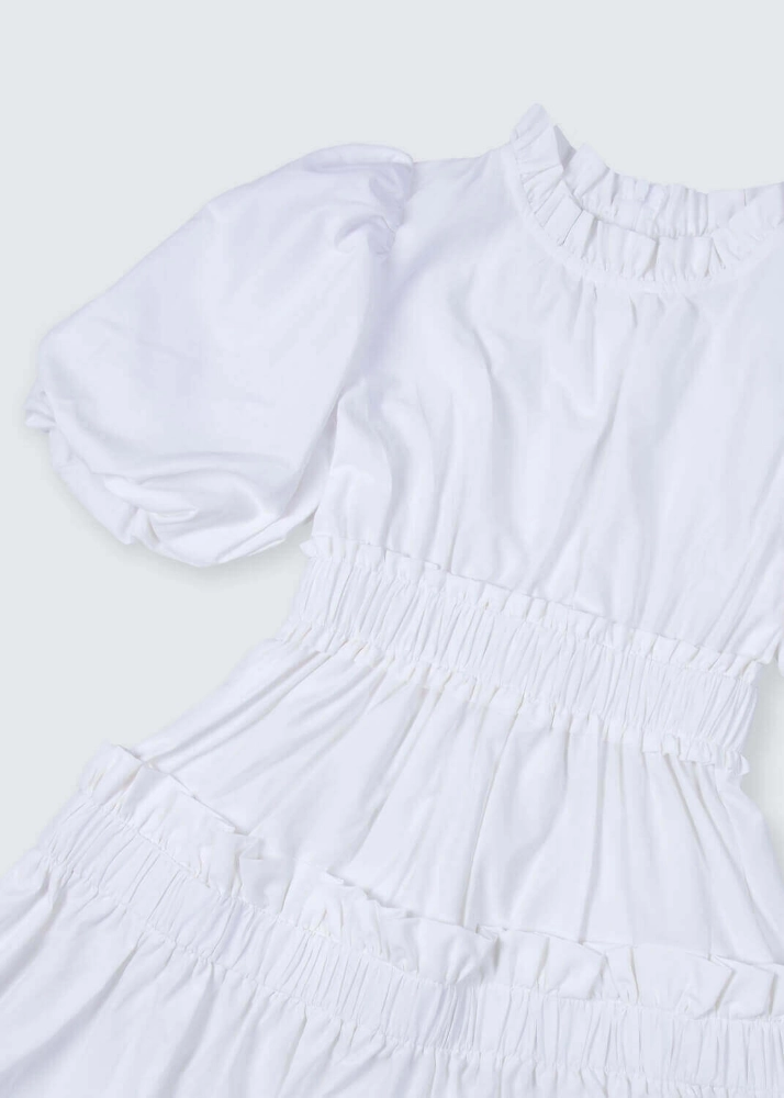 Picture of Multi-Color Summer Puffy Dress For Girls