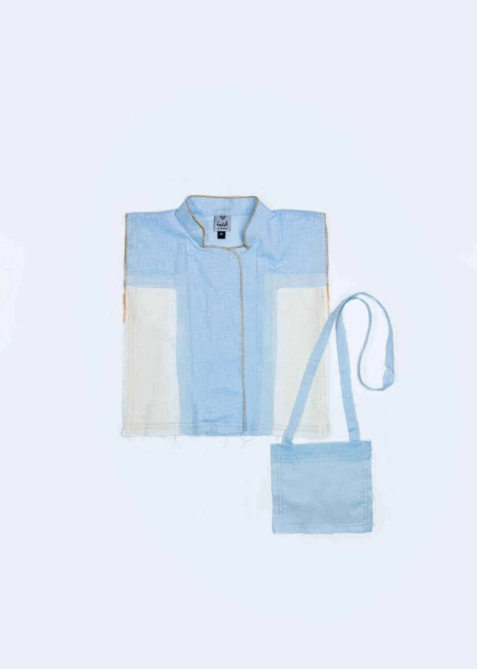 Picture of Blue 23SS0TB377331 Gergean Vest With Bag For Boys