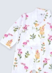 Picture of 23SS1TB727224 White Newborn Suit With Flowers