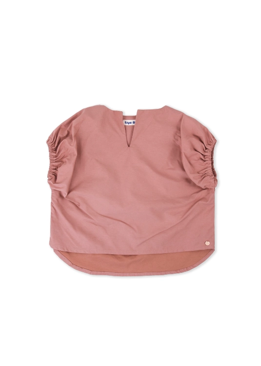 Picture of Tiya Girls Pink Sleeveless Blouse