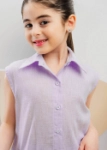 Picture of Multi-Color Summer Classic Kameez Set For Girls