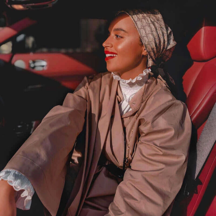 Picture of Victoria Tan Brown Shirt from Lulwa Al Khattaf