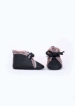 Picture of Black Inner Fur Shoes For Baby (With Alphabet Printing Option)