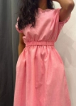 Picture of 7382 Pink Top Skirt Set For Girl SS1-23