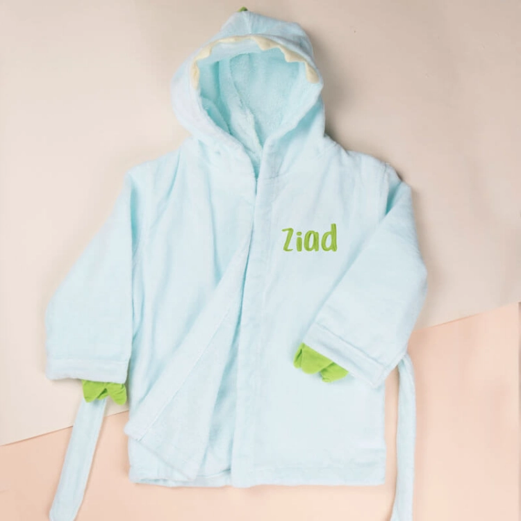 Picture of Sky Blue Towel For Kids (With Name Embroidery)