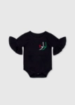 Picture of Black Full Sleeve Babysuit (With Name Embroidery)