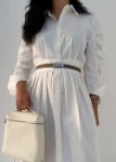 Picture of 7383 White Long Dress For Women PFW-23