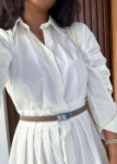 Picture of 7383 White Long Dress For Women PFW-23