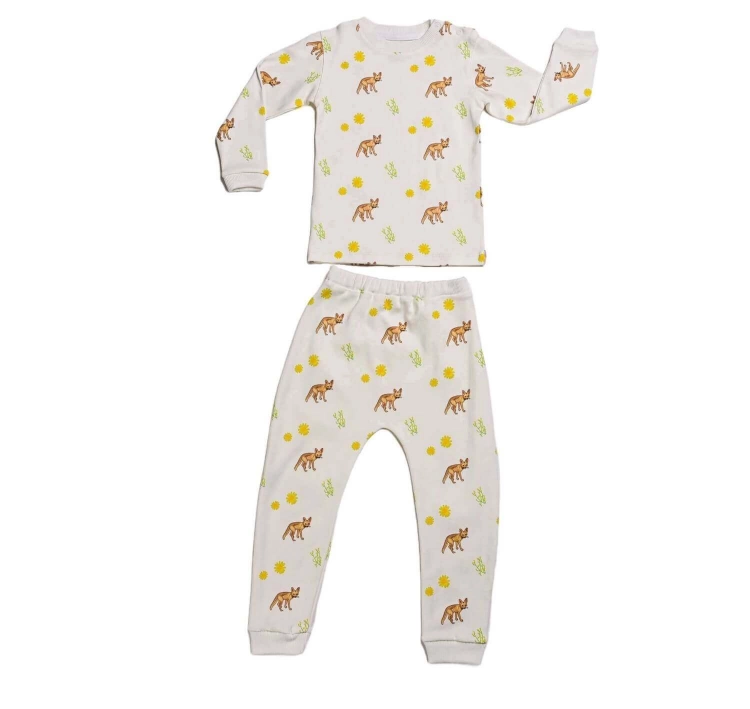 Picture of White Fox Top And Pajama - Long sleeves Set