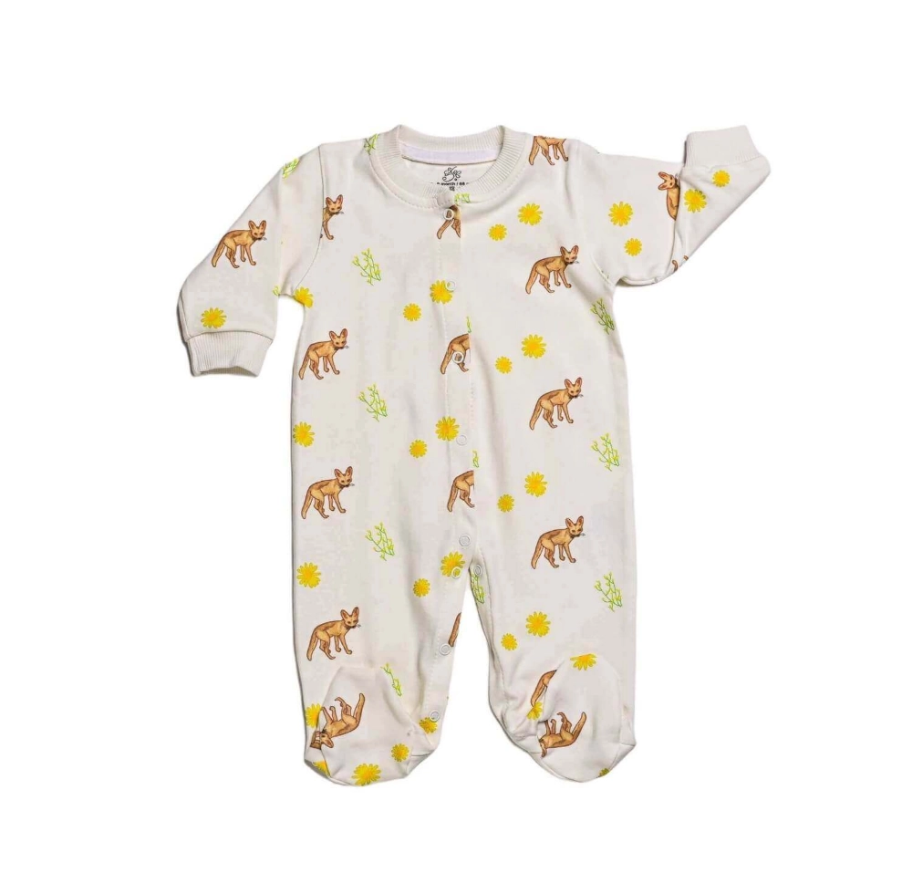 Picture of White Fox Pajama Jumpsuit - Onesie