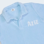 Picture of Blue Towel Shirt For Kids ( With Embroidery Option)
