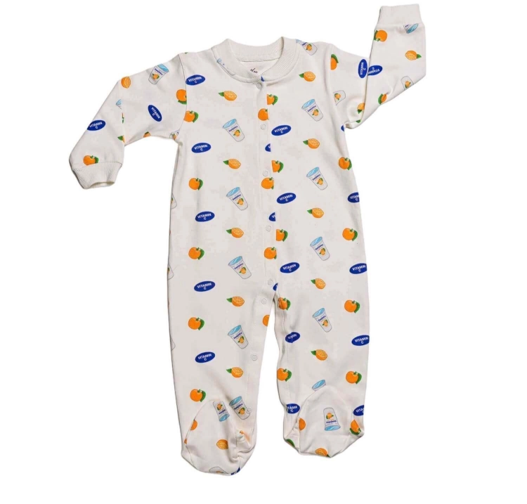 Picture of White Sunkist Pajama Jumpsuit- Onesie