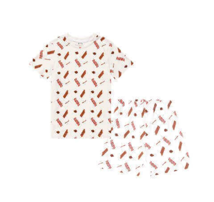 Picture of Sandwich Pajama Top And Short Set