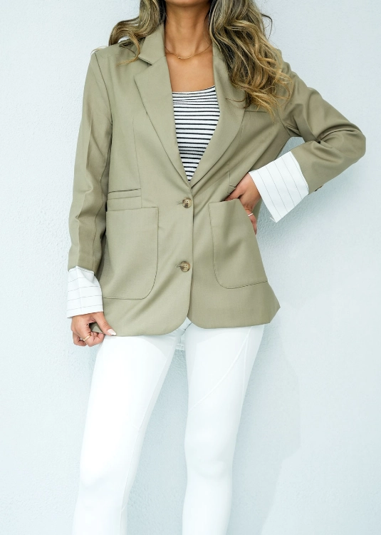 Picture of 7374 Khaki Blazer For Women