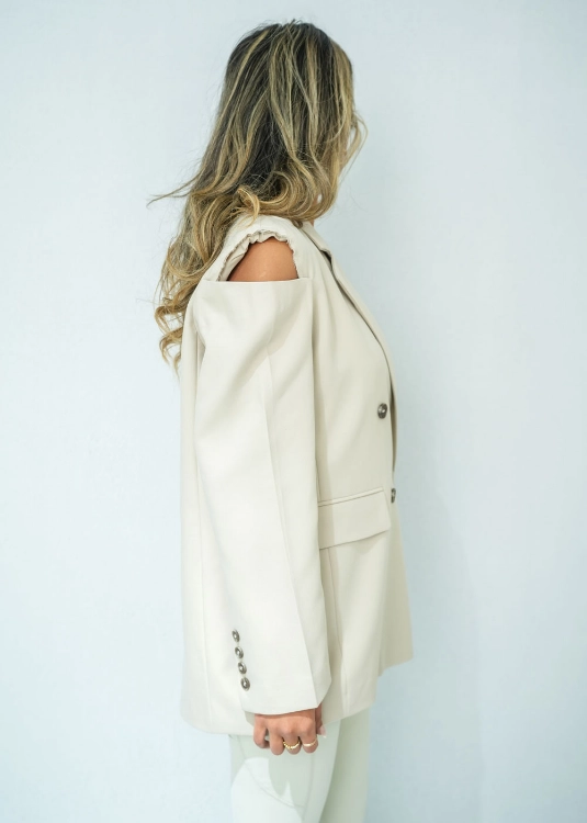 Picture of 7375 Beige Blazer For Women