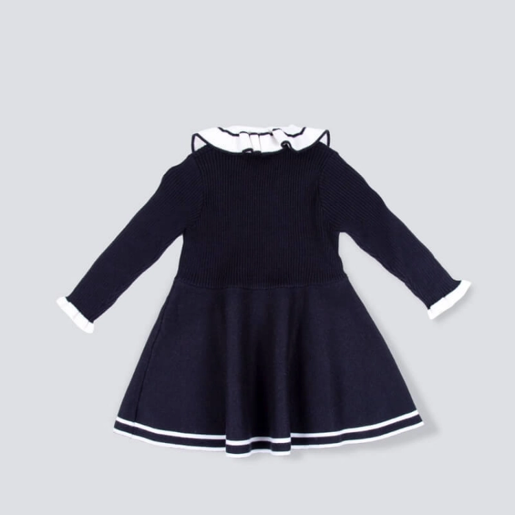 Picture of Black And White Collar With Robe For Girls