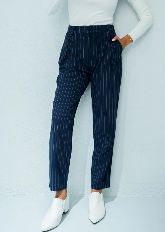 Picture of 7471 Navy Stripes Pant For Women