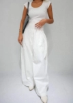 Picture of 7376 White Pant For Women