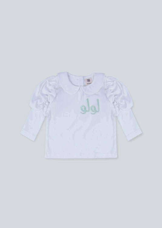 Picture of Multi-Color Puffed Sleeve Top For Girls FW2022