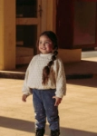 Picture of Beige Patterned Winter Top For Kids