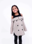 Picture of Black And Beige Dress For Girls
