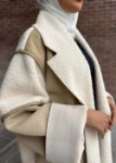 Picture of Beige Winter Furwa Mix Design For Women