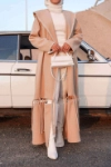 Picture of 7464 Light Brown Furwa For Women FW1-23