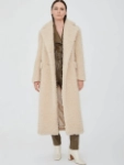 Picture of 7487 Beige Fur Jacket For Women