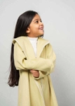 Picture of 7464 Yellow Light Furwa With Knot Bottom For Girls FW1-23