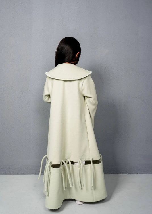 Picture of 7464 Mint Green Furwa With Knot Bottom For Girls FW1-23