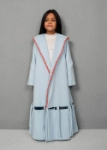 Picture of 7464 Light Blue Light Furwa With Knot Bottom For Girls FW1-23