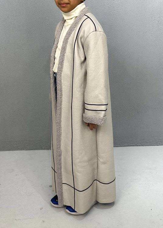 Picture of 7510 Light Grey Furwa With Lines For Boys FW23