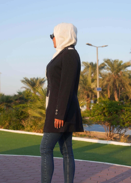 Picture of 7454 Black Blazer For Women