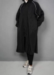 Picture of 7501 Black Long Coat For Women
