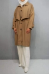 Picture of 7507 Brown Trench Coat For Women
