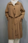 Picture of 7507 Brown Trench Coat For Women