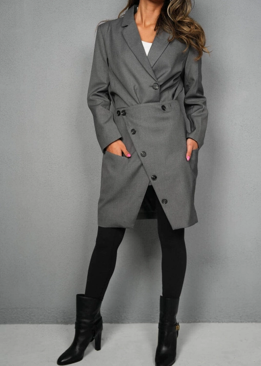 Picture of 7457 Grey Blazer For Women