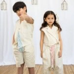 Picture of Pink Sherwal With Vest Ramadan Set For Girls (With Name Embroidery Option)