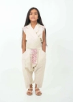 Picture of Pink Sherwal With Vest Ramadan Set For Girls (With Name Embroidery Option)