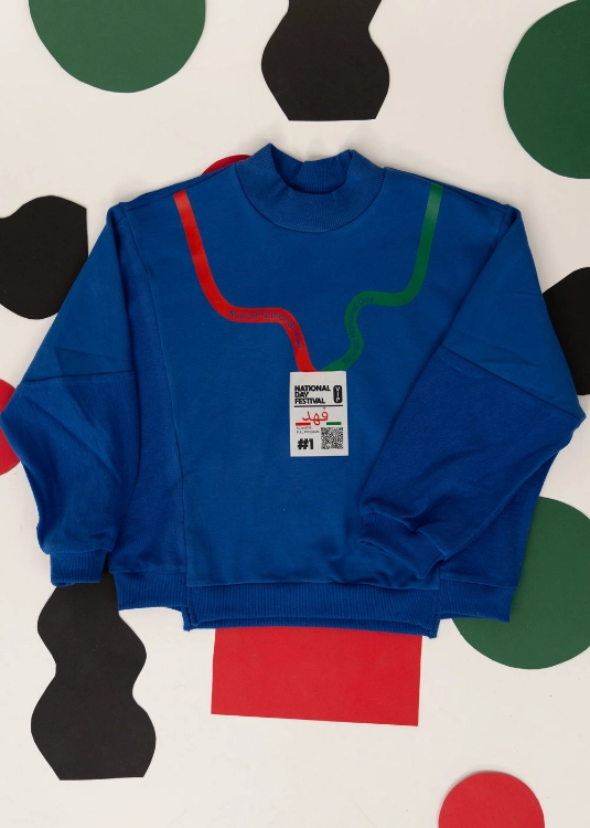 Picture of Blue Pullover For Kids - Hanging Card Design (With Name Printing)