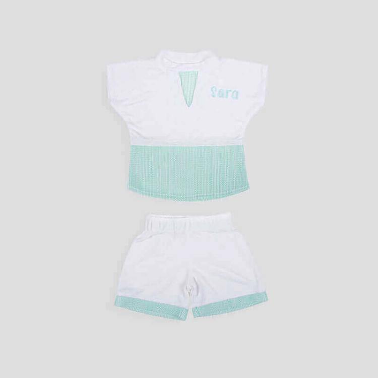 Picture of Multi-Color Mesh Towel Set For Girls (With Embroidery Option)