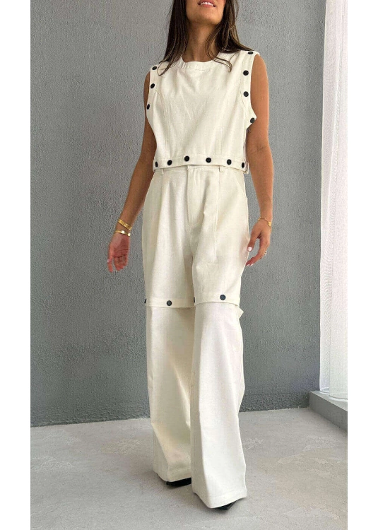 Picture of 7399 Multi-Color Two Piece Top-Vest Set For Women